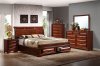 B2700 Bedroom in Oak w/2 Drawer Bed