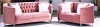 LCL-008 Sofa & Loveseat Set in Pink Velvet