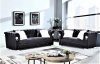 LCL-005 Sofa & Loveseat Set in Black Velvet