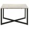 Tobin Coffee Table 3Pc Set 707698 in White & Black by Coaster