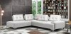 Turano Sectional Sofa LV00215 in Pearl White Leather by Mi Piace