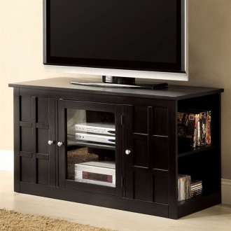 CM5353 Black River TV Console w/Side Media Shelves