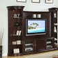 Koppaz 8031 Wall Unit in Espresso Homelegance w/Optional Piers