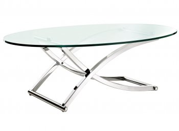 Criss Cross Coffee Table w/Glass Top by Modway [MWCT-Criss Cross]