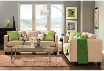 Lasso SM3051 Sofa in Beige Fabric w/Options [FAS-SM3051-Lasso]