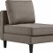 Kestin Sofabed & Chair Set in Brown Fabric by VIG