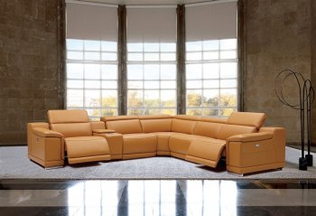 Hartley Power Motion Sectional Sofa in Camel by Beverly Hills [BHSS-Hartley Camel]