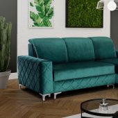 Alfredo Mini Sectional Sofa in Green by Skyler Design