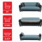 Star City Sofa Bed Convertible in Turquoise Fabric by Mobista