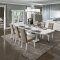 Dama Bianca Dining Table in White High Gloss by ESF w/Options