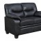 U880028 Sofa & Loveseat in Black PU by Global w/Options