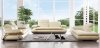 S626-A Sofa in Ivory Leather by Pantek w/Options