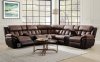 Jaylen Motion Sectional Sofa 55430 Toffee & Espresso Microfiber