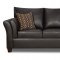 Chocolate Bonded Leather Modern Casual Sofa & Loveseat Set