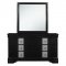 Mia Bedroom Set in Black by Global w/Options