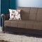 Bergen Sofa Bed & Loveseat Bed Set in Brown & Black by Empire