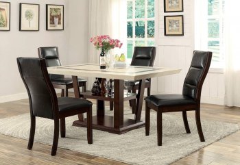 Lacombe 105841 Dining 5Pc Set in Cappuccino by Coaster [CRDS-105841 Lacombe]