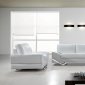 Vanity Sofa 3Pc Set in White Leather 0744 by VIG