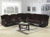 Chocolate & Espresso Two-Tone Modern Motion Sectional Sofa