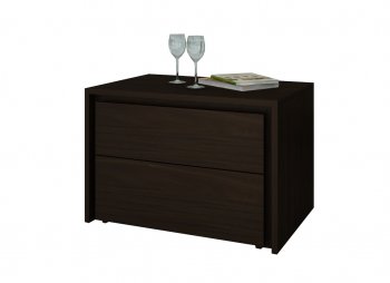 Zen Set of 2 Nightstands in Wenge by Casabianca [CBNS-Zen Wenge]