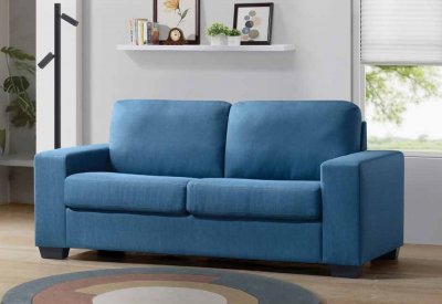 Zoilos Sleeper Sofa 57215 in Blue Fabric by Acme