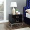 Nova Side Table 817 in Black Glass by Meridian