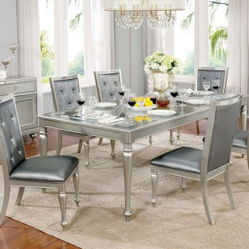 Sarina CM3229T Dining Table in Silver Gray w/Options [FADS-CM3229T-Sarina]