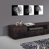 Wenge Finish Modern Elegant Entertainment TV Center