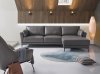 Meka Sectional Sofa LV02396 in Anthracite Leather by Acme