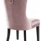 Nikki Dining Chair 740 Set of 2 Pink Velvet Fabric by Meridian