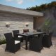 Junction 7 Piece Outdoor Dining Set in Brown/White by Modway