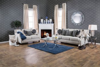 Cornelia SM3070 Sofa in Beige Fabric w/Options [FAS-SM3070-Cornelia]