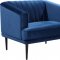 Rory Sofa 689 in Navy Velvet Fabric by Meridian w/Options