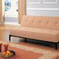 Tan Microfiber Contemporary Sofa Bed Convertible