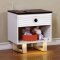 Meredith CM7191 4Pc Kids Bedroom Set in White/Walnut w/Options