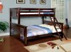 CM-BK604 Spring Creek III Twin/Queen Bunk Bed in Dark Walnut