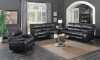 Willemse Motion Sofa 601934 in Black by Coaster w/Options