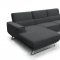 Becket Sectional Sofa 1510 in Dark Grey Fabric by VIG