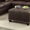 F7770 Sectional Sofa in Espresso Bonded Leather by Boss