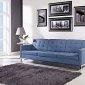 Loft Wool Sofa in Blue by Modway w/Options