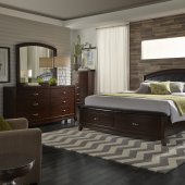 Avalon Bedroom Collection 505 in Dark Brown by Liberty Furniture