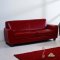 Black Bycast Leather Stylish Living Room Sofa w/Options