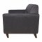 Luray Sofa LL90DGRW in Dark Grey Wool by LeisureMod w/Options