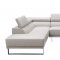 Baxter Sectional Sofa in Smoke Full Leather by Beverly Hills