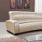 U958 Sectional Sofa in Pearl Bonded Leather by Global Furniture