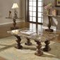 Odile 82245 Coffee Table w/Marble Top in Oak by Acme w/Options