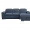 Alfio Sectional Sofa Sleeper Bed 9808BUE in Blue by Homelegance