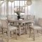 Ledyard 7Pc Counter Ht Dining Set CM3576PT - Rustic Natural Tone