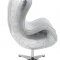 Brancaster AC01991 Accent Chair w/Swivel White Leather by Acme