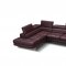 A761 Sectional Sofa in Maroon Leather by J&M